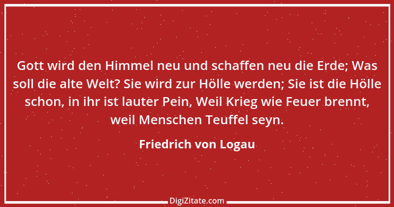 Zitat von Friedrich von Logau 24