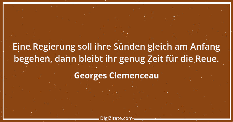 Zitat von Georges Clemenceau 1