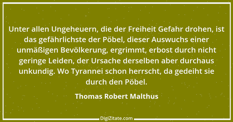 Zitat von Thomas Robert Malthus 4