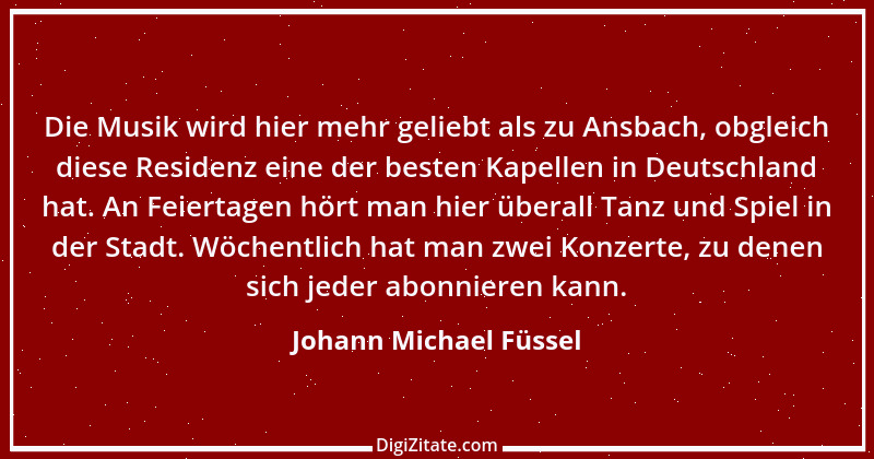 Zitat von Johann Michael Füssel 1