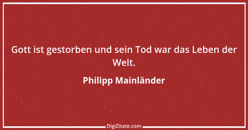 Zitat von Philipp Mainländer 3