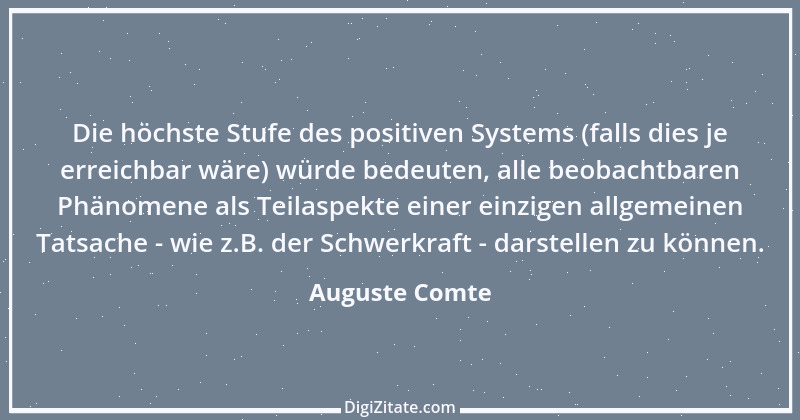 Zitat von Auguste Comte 1