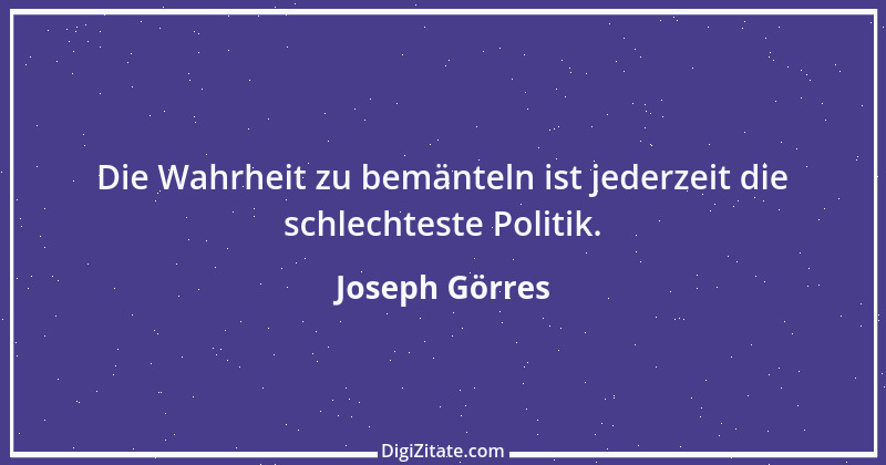 Zitat von Joseph Görres 20