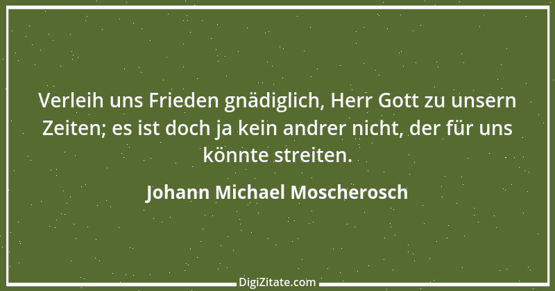 Zitat von Johann Michael Moscherosch 2