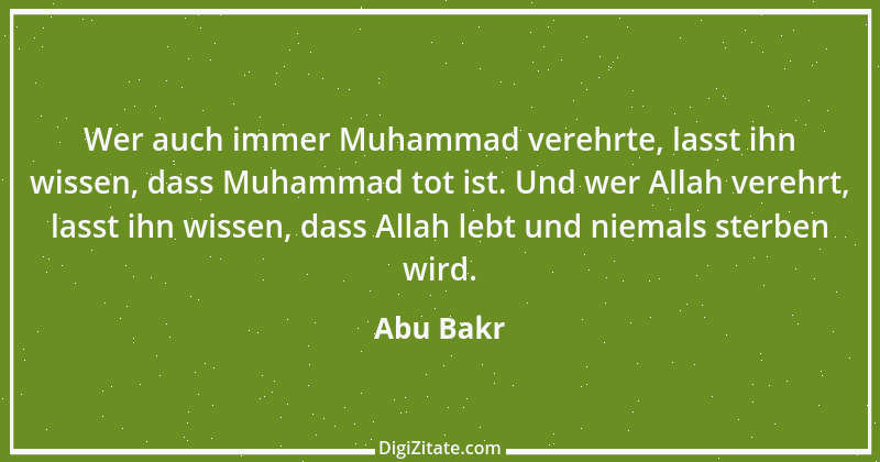 Zitat von Abu Bakr 2