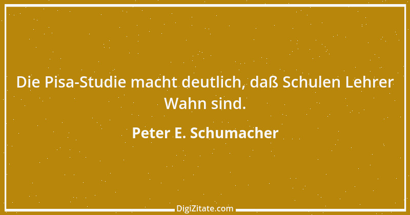 Zitat von Peter E. Schumacher 80