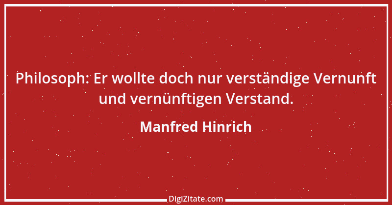 Zitat von Manfred Hinrich 1955