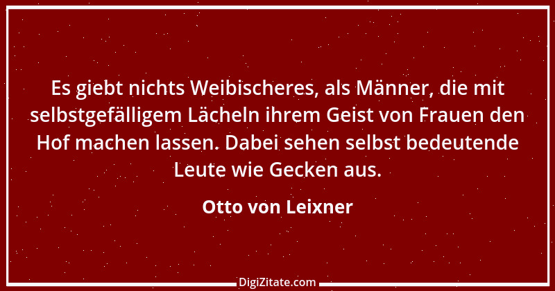 Zitat von Otto von Leixner 80