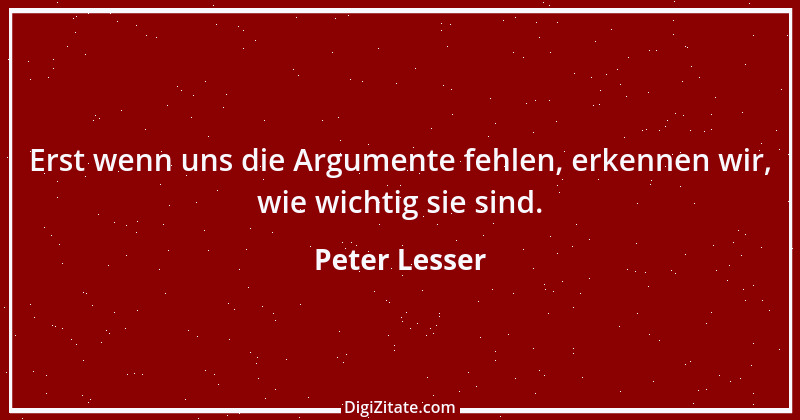 Zitat von Peter Lesser 1