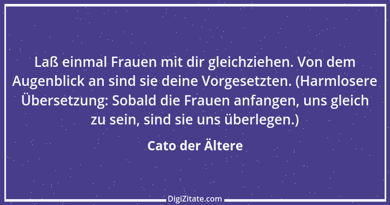 Zitat von Cato der Ältere 15