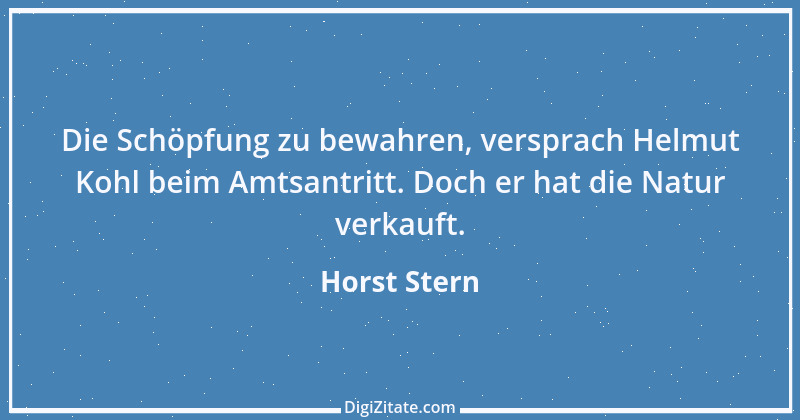 Zitat von Horst Stern 1