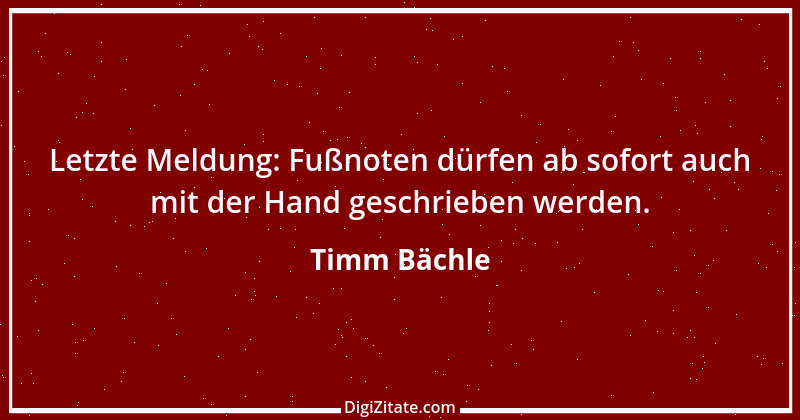 Zitat von Timm Bächle 13