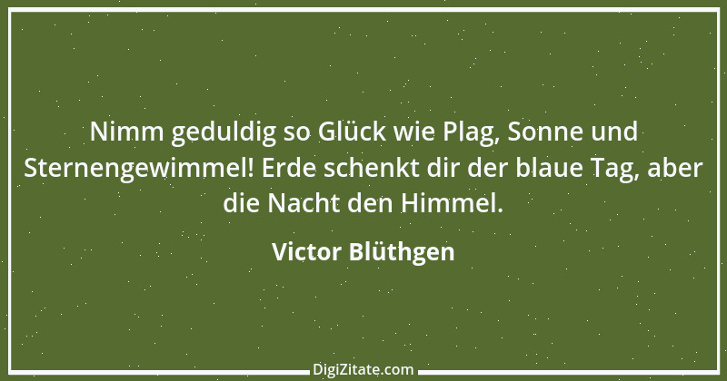 Zitat von Victor Blüthgen 1