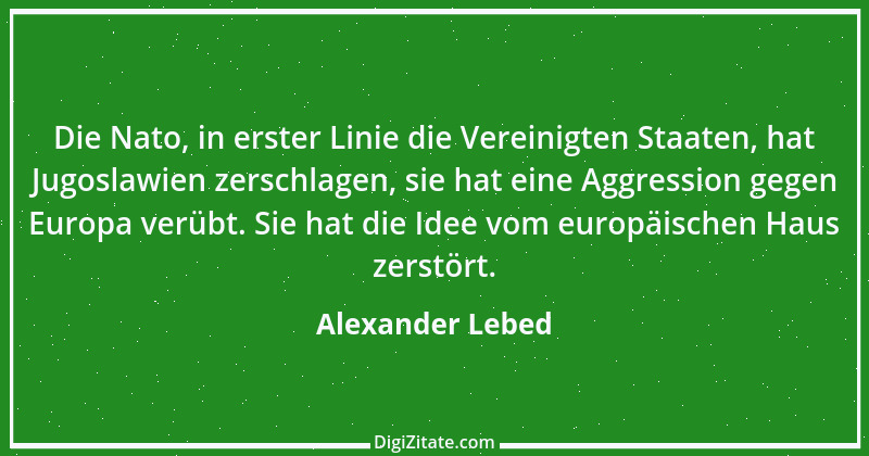 Zitat von Alexander Lebed 8