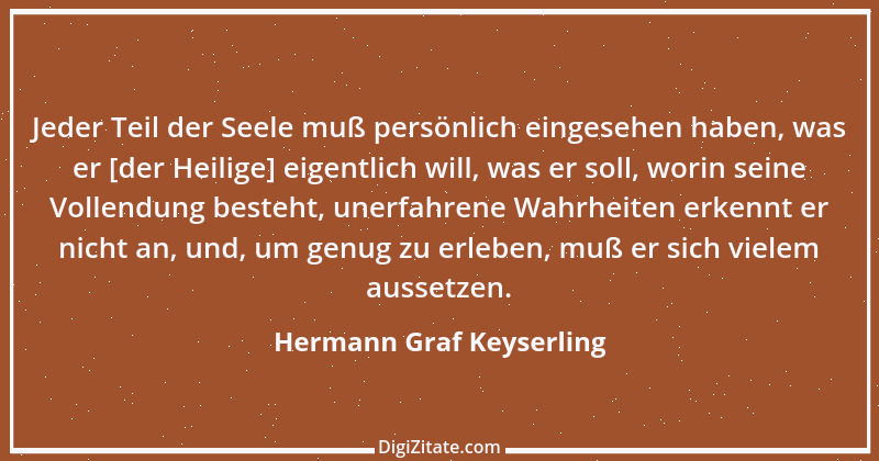 Zitat von Hermann Graf Keyserling 20