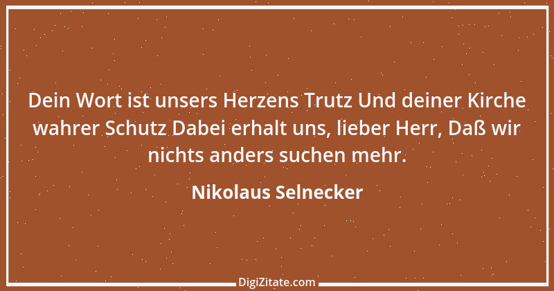 Zitat von Nikolaus Selnecker 1