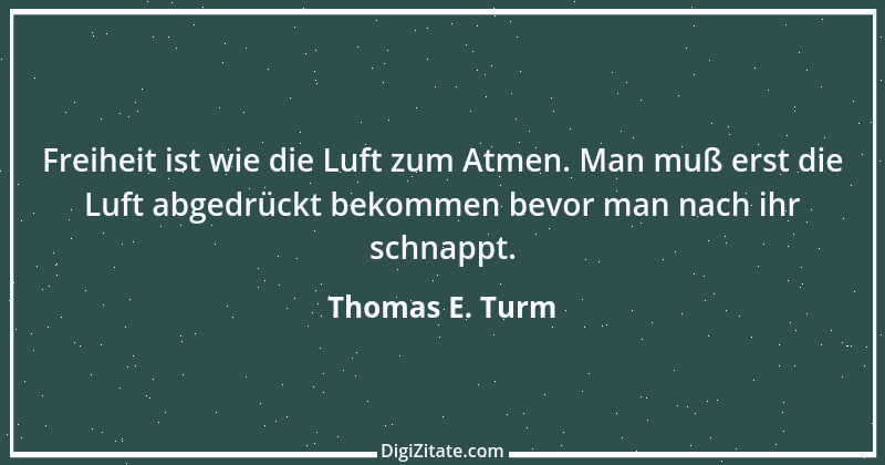 Zitat von Thomas E. Turm 1