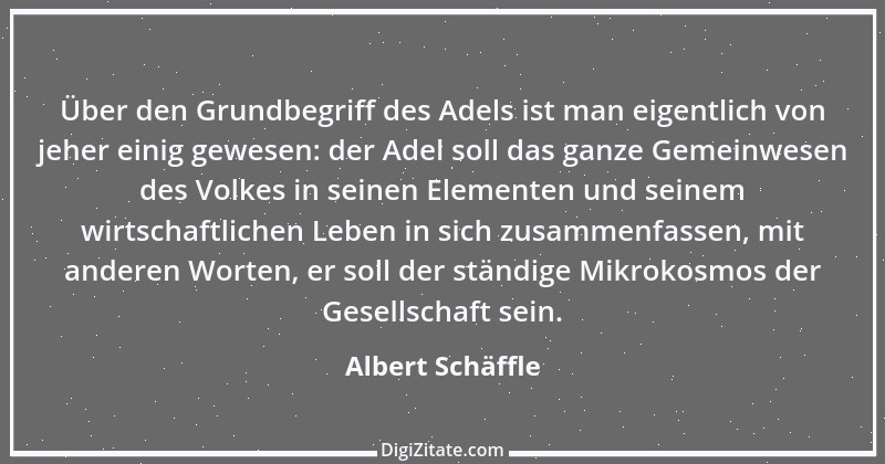 Zitat von Albert Schäffle 2