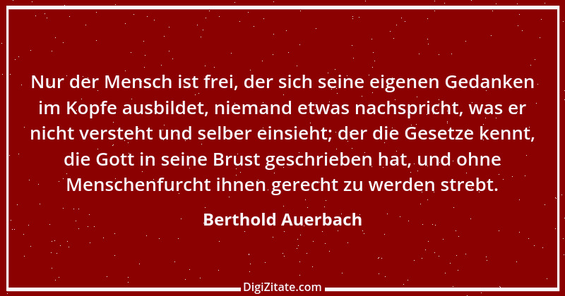 Zitat von Berthold Auerbach 127