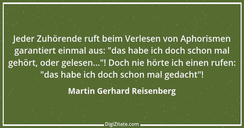 Zitat von Martin Gerhard Reisenberg 2597