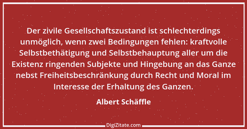 Zitat von Albert Schäffle 3