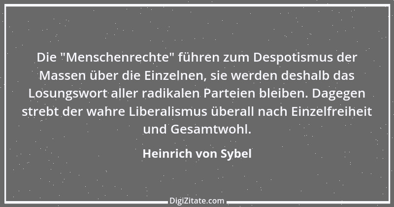 Zitat von Heinrich von Sybel 11