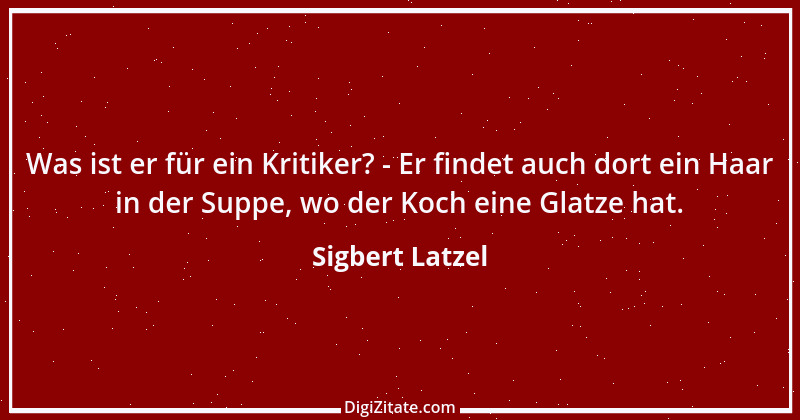 Zitat von Sigbert Latzel 192