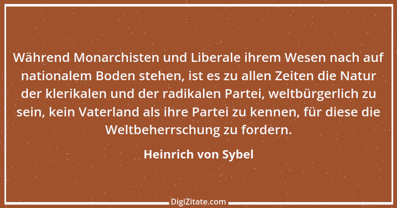 Zitat von Heinrich von Sybel 12