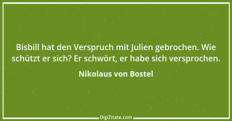 Zitat von Nikolaus von Bostel 1