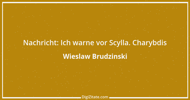 Zitat von Wieslaw Brudzinski 80