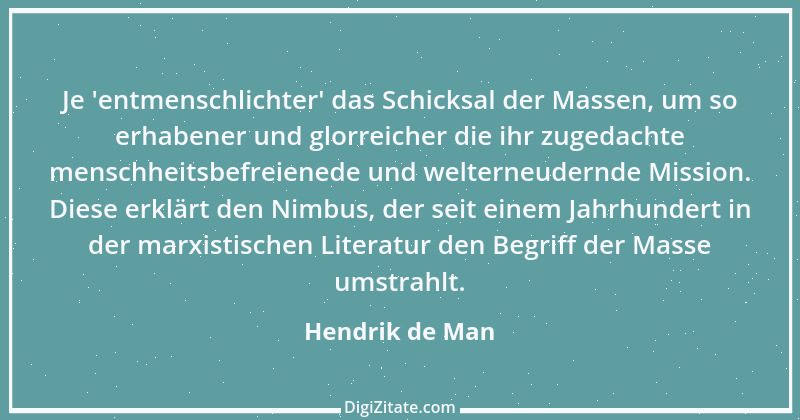 Zitat von Hendrik de Man 2