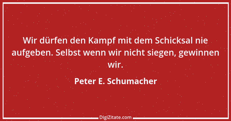 Zitat von Peter E. Schumacher 94