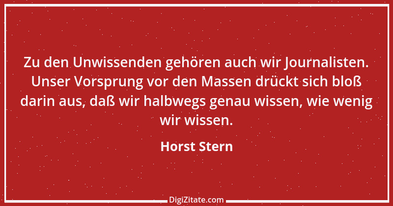 Zitat von Horst Stern 14