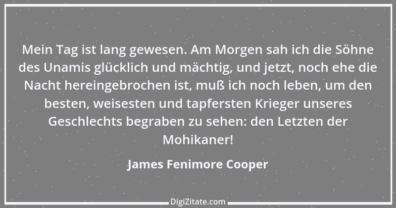 Zitat von James Fenimore Cooper 2