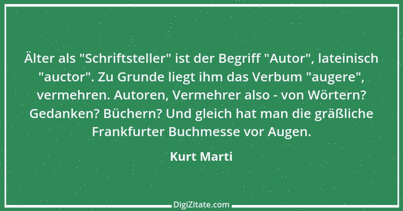 Zitat von Kurt Marti 83