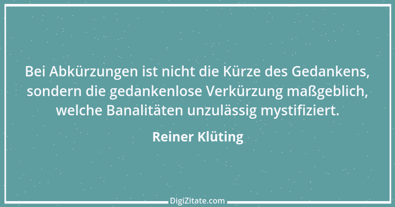 Zitat von Reiner Klüting 71