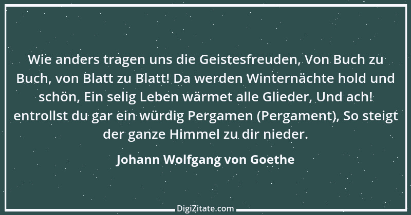 Zitat von Johann Wolfgang von Goethe 1292