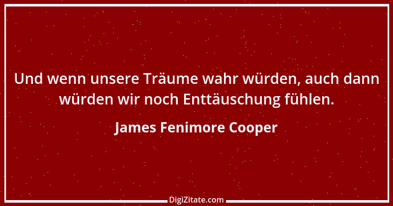 Zitat von James Fenimore Cooper 5