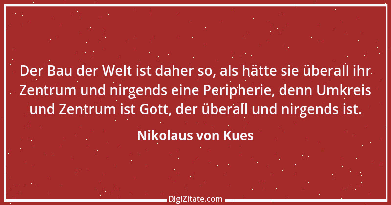 Zitat von Nikolaus von Kues 10