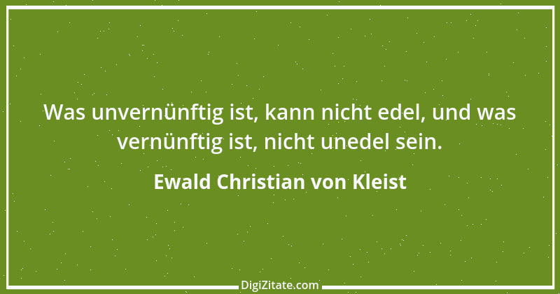 Zitat von Ewald Christian von Kleist 2