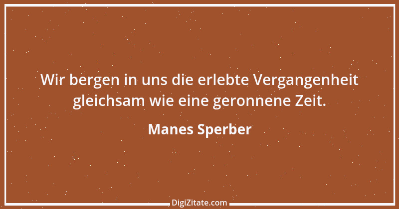 Zitat von Manes Sperber 4