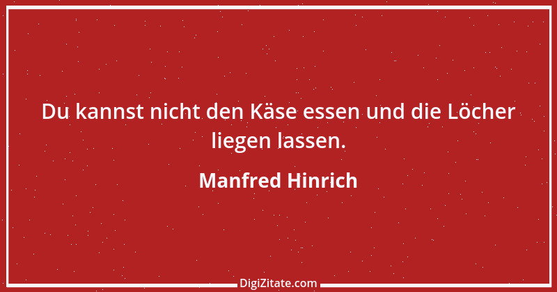 Zitat von Manfred Hinrich 1957