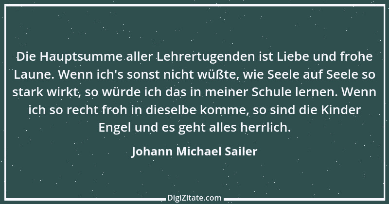 Zitat von Johann Michael Sailer 17