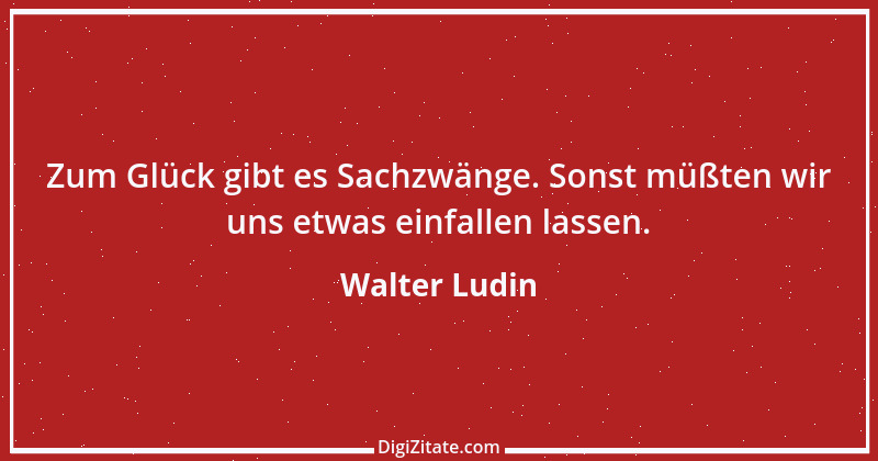 Zitat von Walter Ludin 798