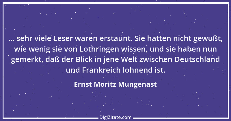 Zitat von Ernst Moritz Mungenast 1