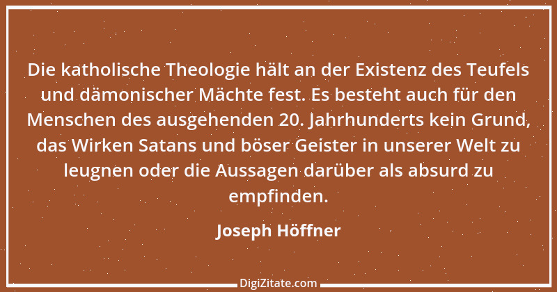 Zitat von Joseph Höffner 1