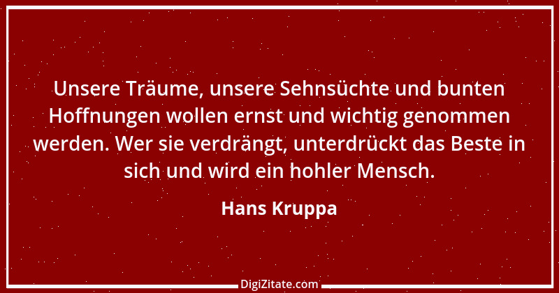 Zitat von Hans Kruppa 25