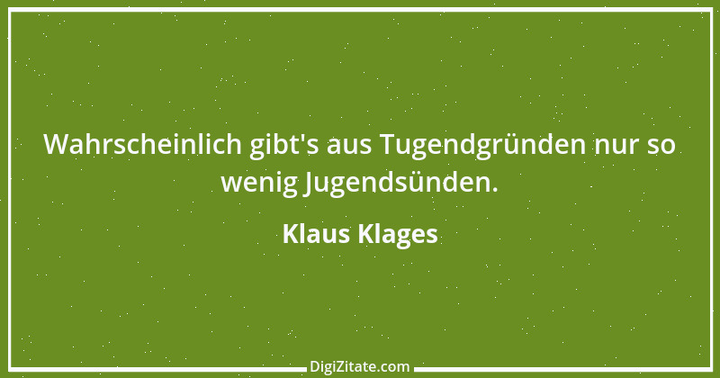 Zitat von Klaus Klages 552