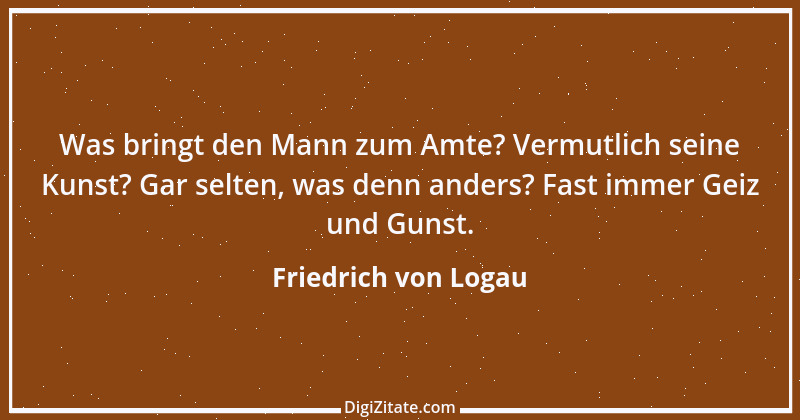 Zitat von Friedrich von Logau 56