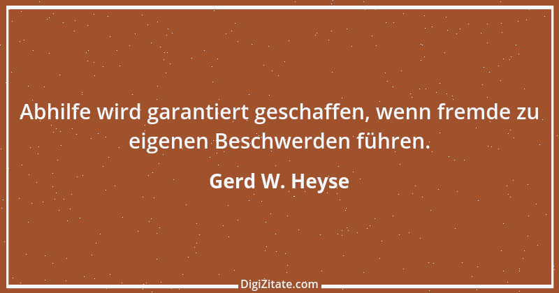 Zitat von Gerd W. Heyse 409